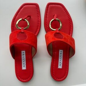 NWT Aquazurra coral ring sandal